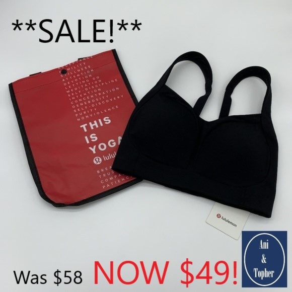 Lululemon Under $50: Ta Ta Tamer Black Bra 32E(DD) - Picture 2 of 6